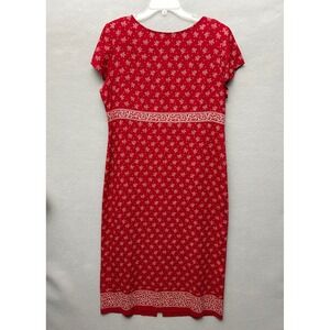 VTG Talbots Dress Women's 14 Linen Blend Cottagecore Babydoll Occassion Festive